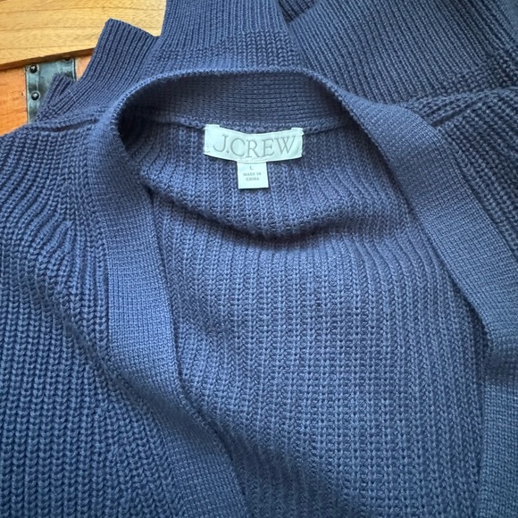 J. CREW Cotton/Cashmere Blend Navy V Neck Cardigan - Picture 8 of 8
